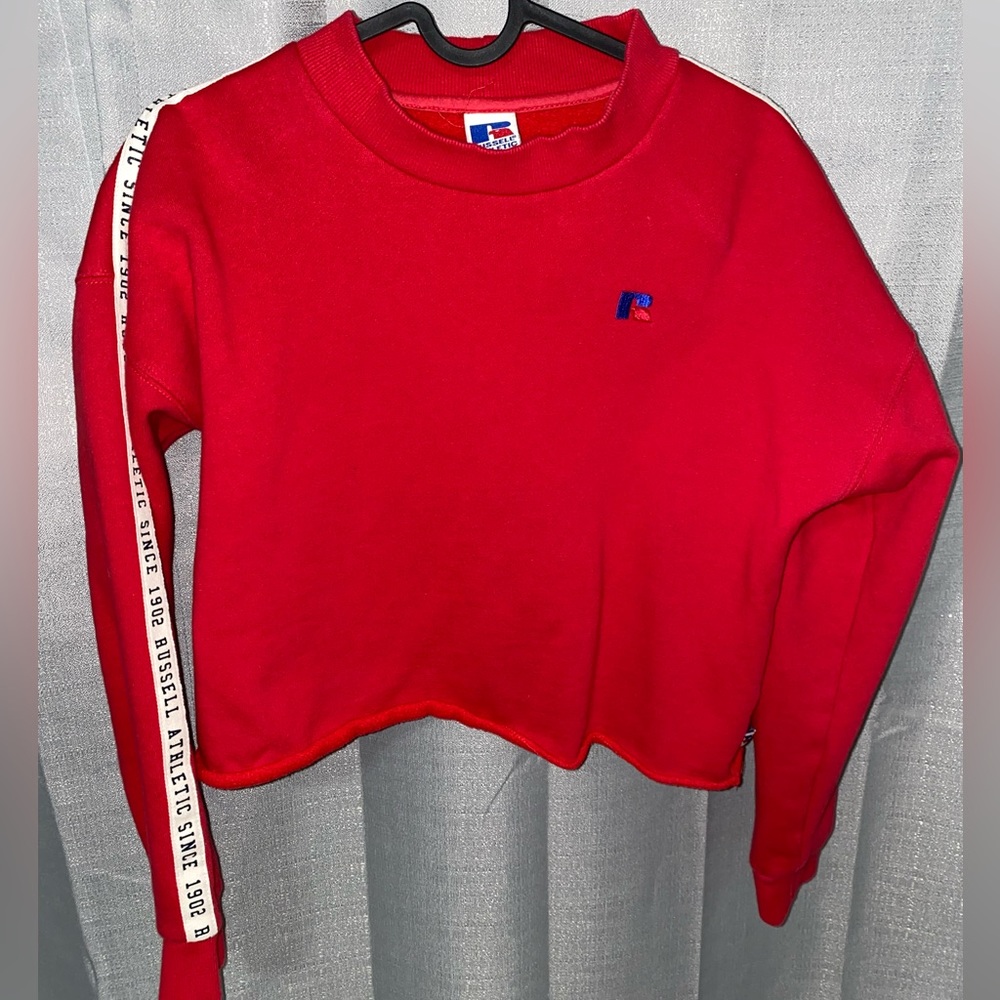 Russel Athletic Fleece Lined Cropped Sweatshirt